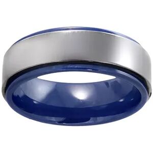 Kohl's Stainless Steel and Blue Ceramic Band - Men, Men's, Size: 13