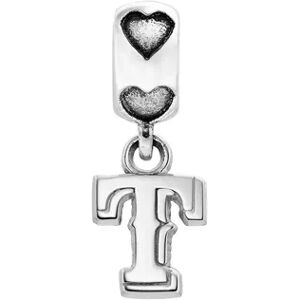 LogoArt Texas Rangers Sterling Silver Team Logo Charm, Women's, Grey