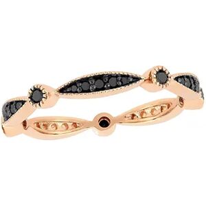 Stella Grace 10k Gold 1/4 Carat T.W. Black Diamond Band, Women's, Size: 8