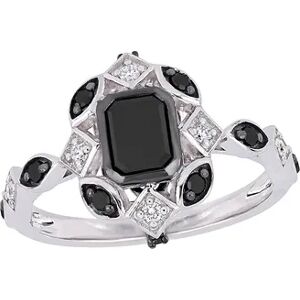 Stella Grace 10k White Gold 1 1/4 Carat T.W. Black & White Diamond Ring, Women's, Size: 5