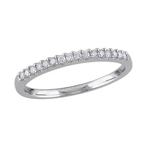 Stella Grace Sterling Silver 1/8 ct. Diamond Ring, Women's, Size: 7, White