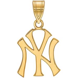 LogoArt Sterling Silver New York Yankees Pendant, Women's, Size: 22 mm, Gold