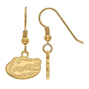 LogoArt 14K Gold Plated Florida Gators Extra Small Dangle Earrings, Women's, Size: 29 mm