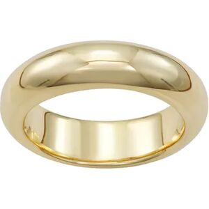 LOVE CLOUD 10k Gold Rounded Polished 6 mm Wedding Band, Women's, Yellow