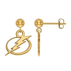 LogoArt 14k Gold Tampa Bay Lightning Dangle Stud Earrings, Women's, Multicolor