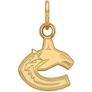 LogoArt Vancouver Canucks 14k Gold Over Silver Mini Logo Pendant, Women's, Yellow