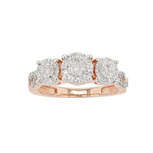 Unbranded 1/4 Carat T.W Diamond Fashion Ring, Women's, Size: 7, Pink