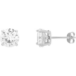 PRIMROSE Sterling Silver 8 mm Cubic Zirconia Stud Earrings, Women's