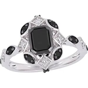 Stella Grace 10k White Gold 1 1/4 Carat T.W. Black & White Diamond Ring, Women's, Size: 8