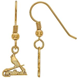 LogoArt Sterling Silver St. Louis Cardinals Extra-Small Dangle Earrings, Women's, Size: 29 mm, Gold