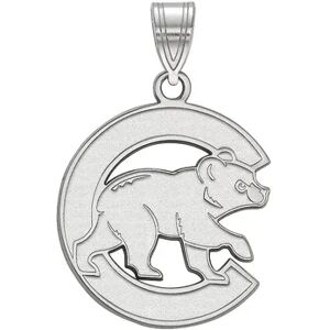 Unbranded 10k Gold LogoArt Chicago Cubs Large Walking Bear Pendant, Women's, Size: 25 mm, Multicolor