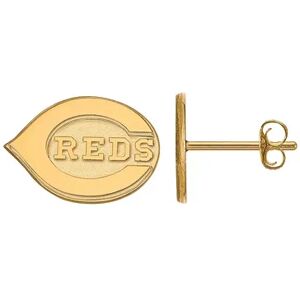 Unbranded 10k Gold LogoArt Cincinnati Reds Mini Stud Earrings, Women's, Size: 10MM