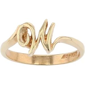 Traditions Jewelry Company 18k Gold Over Sterling Silver Initial Ring, Women's