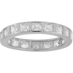 Sunkissed Sterling Cubic Zirconia Band Ring, Women's, Size: 7, Silver