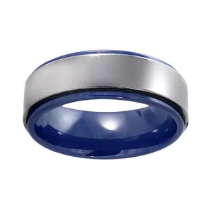 Kohl's Stainless Steel and Blue Ceramic Band - Men, Men's, Size: 9