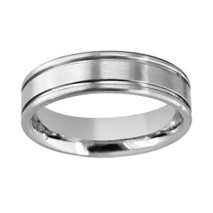 Boston Bay Diamonds Titanium Double Groove Wedding Band - Men, Men's, Size: 10, Grey