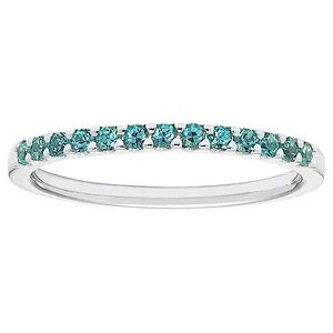 Boston Bay Diamonds 14k White Gold Lab-Created Alexandrite Stackable Ring, Women's, Size: 7.50, Blue