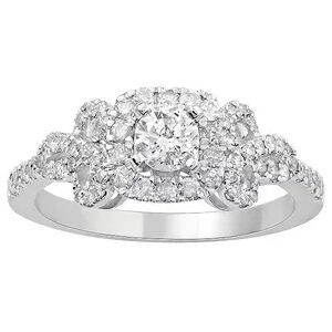 SIMPLY VERAVERA WANG Simply Vera Vera Wang 14k White Gold 3/4 Carat T.W. Diamond Bow Ring, Women's, Size: 8