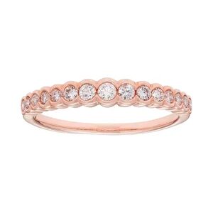 The Regal Collection 14k Gold 1/4 Carat T.W. IGL Certified Diamond Wedding Ring, Women's, Size: 5, White
