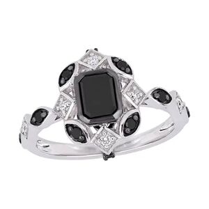 Stella Grace 10k White Gold 1 1/4 Carat T.W. Black & White Diamond Ring, Women's, Size: 9