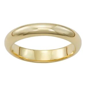 LOVE CLOUD 10k Gold Polished 4 mm Wedding Band, Women's, Size: 7, Yellow