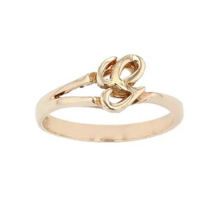 Traditions Jewelry Company 18k Gold Over Sterling Silver Initial Ring, Women's