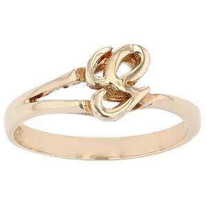 Traditions Jewelry Company 18k Gold Over Sterling Silver Initial Ring, Women's