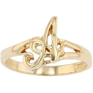 Traditions Jewelry Company 18k Gold Over Sterling Silver Initial Ring, Women's