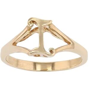 Traditions Jewelry Company 18k Gold Over Sterling Silver Initial Ring, Women's