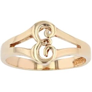 Traditions Jewelry Company 18k Gold Over Sterling Silver Initial Ring, Women's