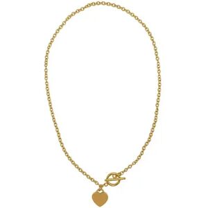 Adornia Stainless Steel Heart Toggle Necklace, Women's, Gold