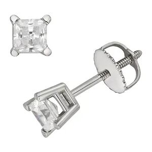 Unbranded 18k White Gold 1/2-ct. T.W. Ideal-Cut IGL Certified Diamond Stud Earrings, Women's