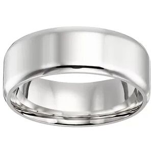 Lovemark Stainless Steel Men's Wedding Band, Size: 10, Grey