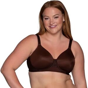 Vanity Fair Beauty Back Back Smoother Full-Figure Wireless Bra 71380, Women's, Size: 36 Dd, Dark Brown