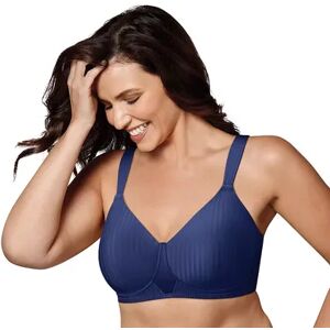 Playtex Secrets Perfectly Smooth Wireless Full Figure Bra 4707, Women's, Size: 36 Ddd, Blue