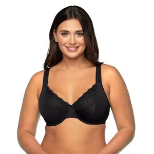 Vanity Fair Flattering Lace Full Figure Underwire Minimizer Bra 76014, Women's, Size: 38 Dd, Black