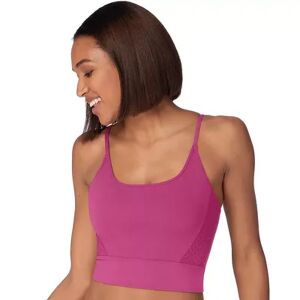 Maidenform Pure Comfort Cropped Cami Wireless Pullover Bra DM222C, Women's, Size: Large, Med Pink