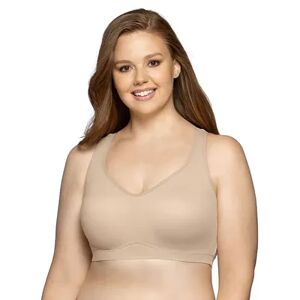 Vanity Fair Beyond Comfort Easy Pullover Wireless Bra 72202, Women's, Size: XL, Med Beige