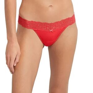 Maidenform All-Over Lace Thong Panty DMESLT, Women's, Size: 9, Red