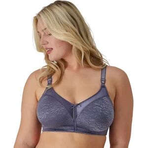 Bali Double Support Spa-Closure Comfort-U Wireless Full-Figure Bra 3372, Women's, Size: 36 Dd, Dark Grey