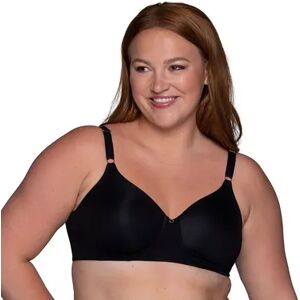 Vanity Fair Bra: Beauty Back Wire-Free Contour Bra 72345 - Women's, Size: 36 D, Black