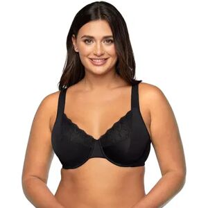 Vanity Fair Flattering Lace Full Figure Underwire Minimizer Bra 76014, Women's, Size: 44 C, Black