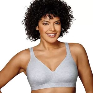 Women's Playtex 18 Hour Ultimate Lift & Support Wire-Free Full Figure Cotton Bra US474C, Size: 38 Dd, Med Grey