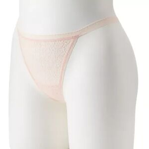 Juniors' SO Lace G-String Panty SO67001, Girl's, Size: Regular, Light Pink