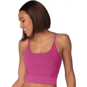 Maidenform Pure Comfort Cropped Cami Wireless Pullover Bra DM222C, Women's, Size: Small, Med Pink