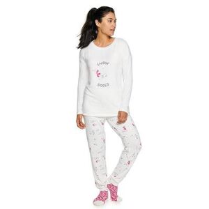 Sonoma Goods For Life Petite Sonoma Goods For Life 3-pc. Pajama Top, Pajama Pants & Socks Set, Women's, Size: XXL Petite, Natural