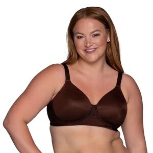 Vanity Fair Beauty Back Back Smoother Full-Figure Wireless Bra 71380, Women's, Size: 38 Dd, Dark Brown