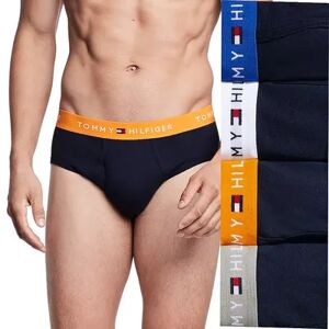 Tommy Hilfiger Men's Tommy Hilfiger 4-pack Cotton Classic Briefs, Size: Small, Drk Orange