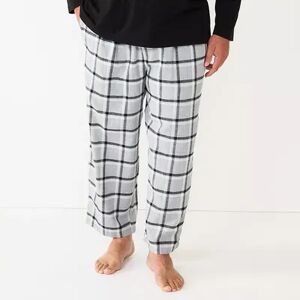 Big & Tall Sonoma Goods For Life Crewneck Tee & Flannel Pants Sleep Set, Men's, Size: 2XB, Med Grey