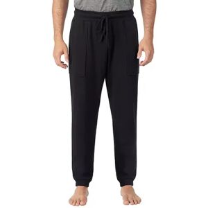 Cuddl Duds Men's Cuddl Duds Banded-Bottom Sleep Pants, Size: Large, Black